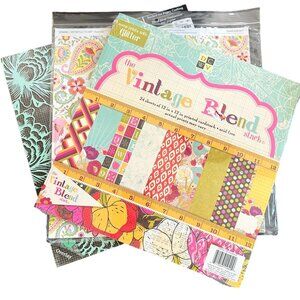 12x12 Scrapbook Paper Pack Bundle DCWV Glitter CTMH Colorbok